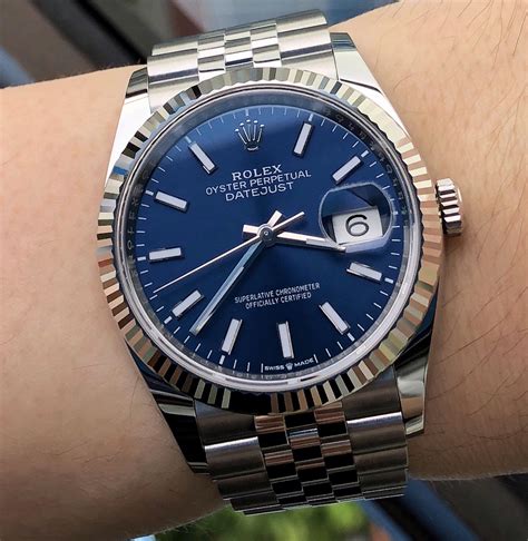 rolex date just blue dial|blue face rolex date just.